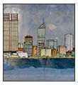 Perth Skyline tile by Anne Blake