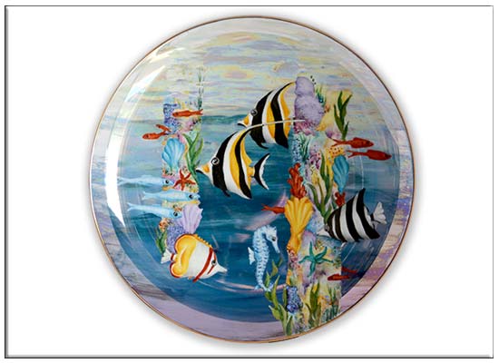 'Under the Jetty' platter by Anne Blake