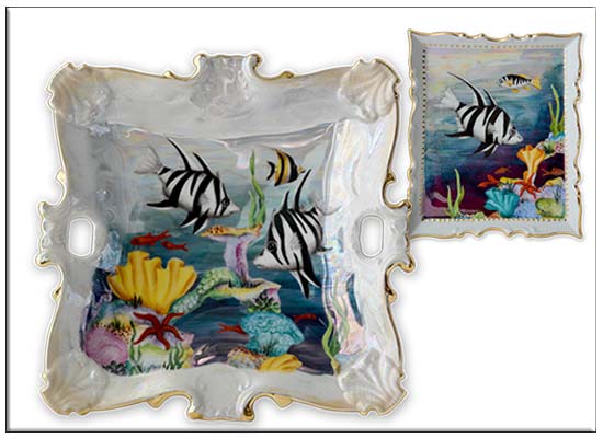 Reeffish plaque by Anne Blake