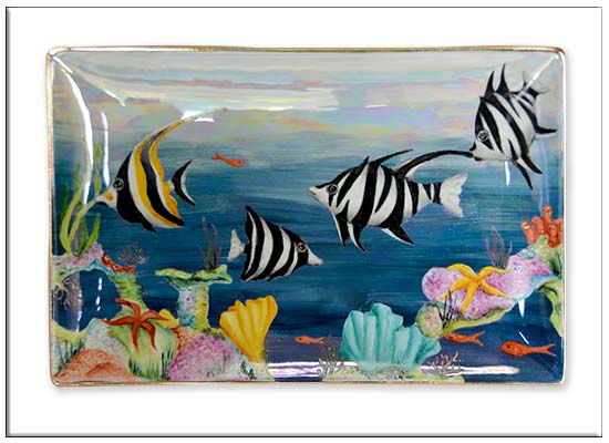 Reef Scene Vase by Anne Blake