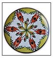 Art Deco Sturt Pea plate by Anne Blake