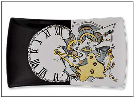 Clockworks plate  by Anne Blake
