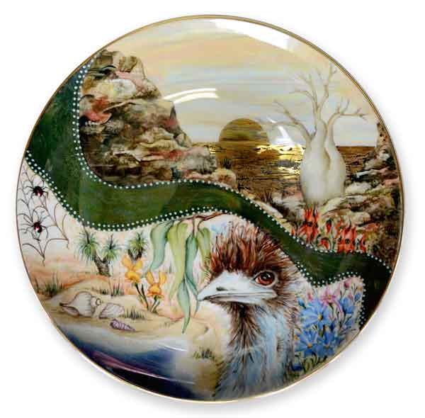 'Inspired by Nature' plate by Anne Blake